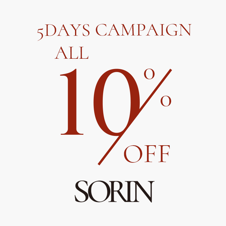 SORIN(ソリン)のニュース | 【SORIN】全品10％OFF・TIME SALE開催